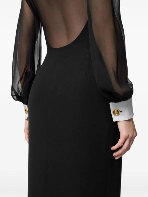 Versace silk maxi dress - Black