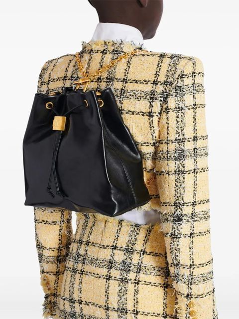 Balmain Pulse leather shoulder bag - Black