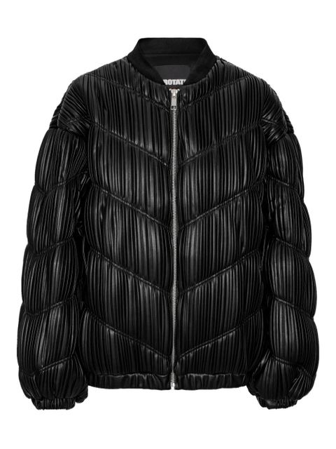 ROTATE BIRGER CHRISTENSEN pleated bomber jacket - Black - zdjęcie produktu nr 1