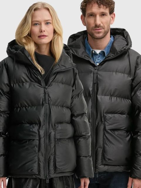 Rains kurtka Alta Puffer Cargo Jacket W3T3 kolor czarny zimowa 15350-84 - zdjęcie produktu nr 1