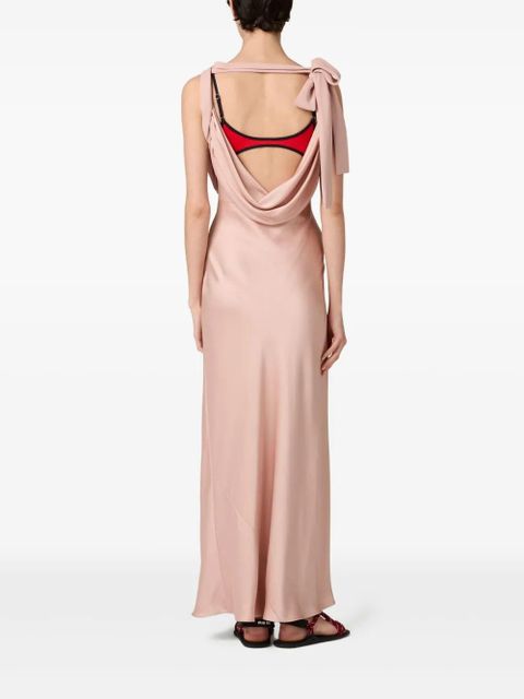 Miu Miu satin maxi dress - Pink