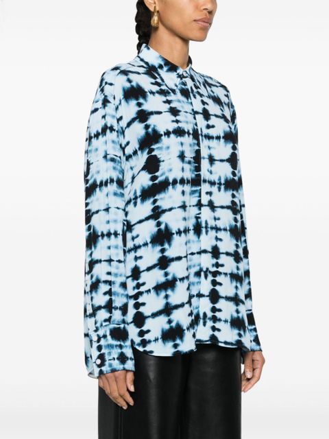 Proenza Schouler Norman tie-dye shirt - Blue