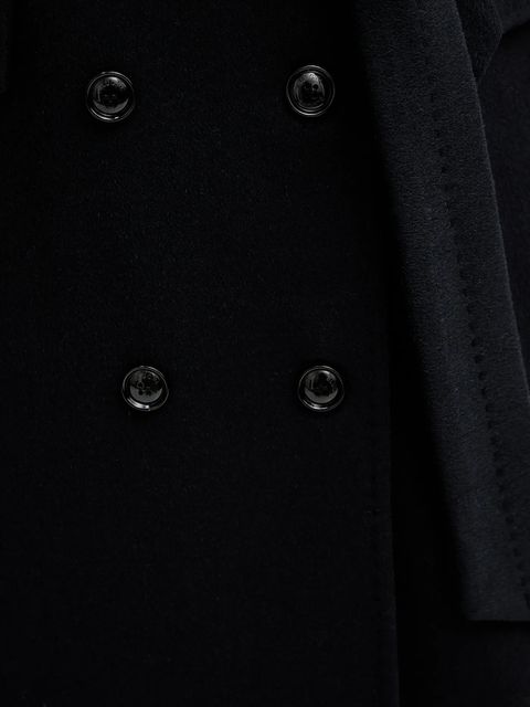 Blugirl Blumarine płaszcz z dodatkiem wełny kolor granatowy RF5242.T221A