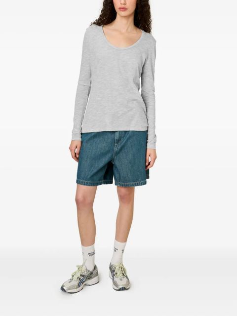 American Vintage Jacksonville long-sleeve scoop-neck top - Grey - zdjęcie produktu nr 2