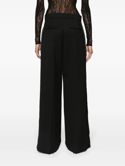 WARDROBE.NYC pleated wide-leg trousers - Black