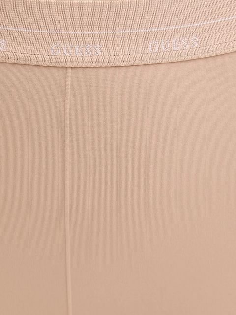 Guess legginsy MATILDE damskie kolor beżowy gładkie O5BB02 K1800