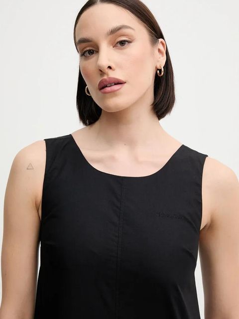 Calvin Klein Jeans sukienka bawełniana kolor czarny mini prosta LV047AB000 - zdjęcie produktu nr 2