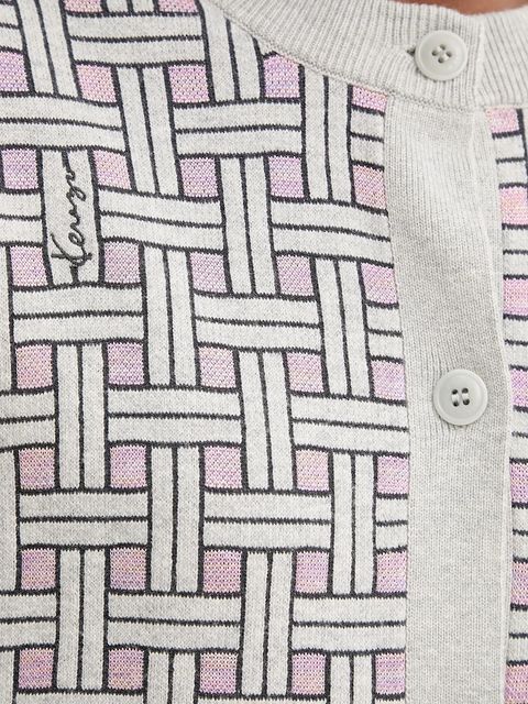 Kenzo kardigan z dodatkiem wełny damski kolor szary lekki FF62CA7033CQ