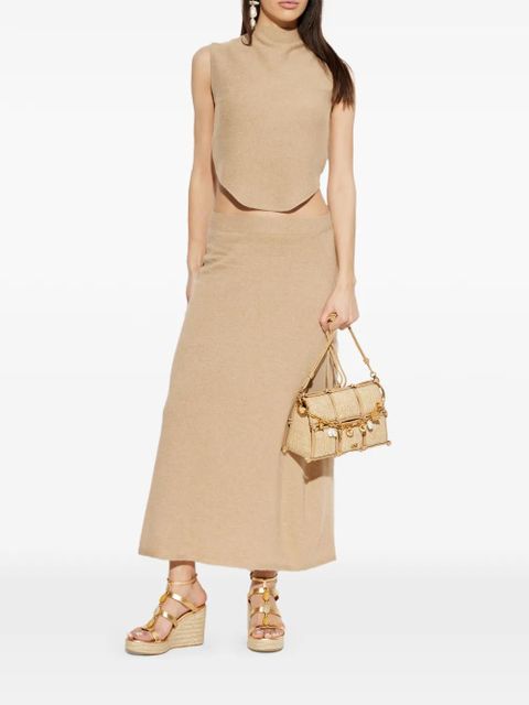 Cult Gaia Romma high-neck knit vest - Neutrals