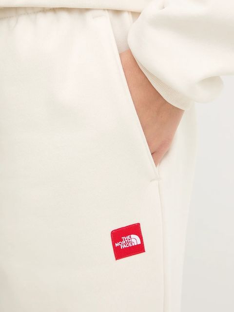 The North Face spodnie dresowe Redbox damskie kolor beżowy gładkie NF0A8EG2QLI1 - zdjęcie produktu nr 2