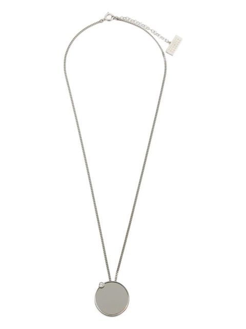MM6 Maison Margiela mirror-pendant necklace - Silver - zdjęcie produktu nr 1