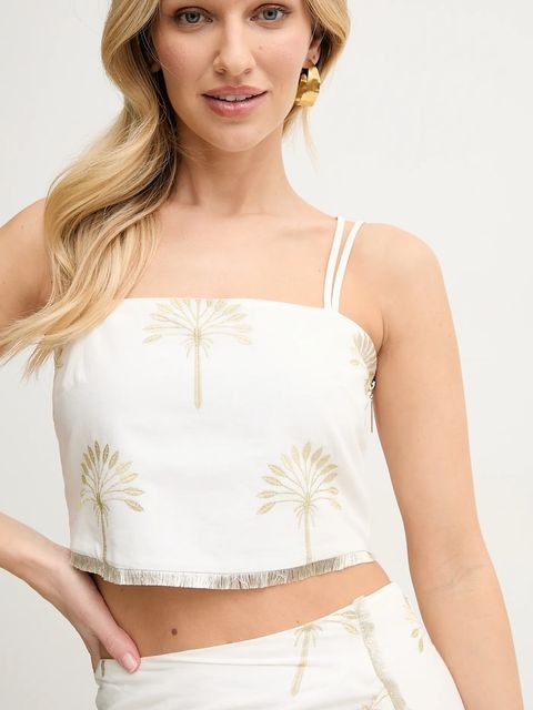 Simona Corsellini komplet damski kolor beżowy P25CPTG001