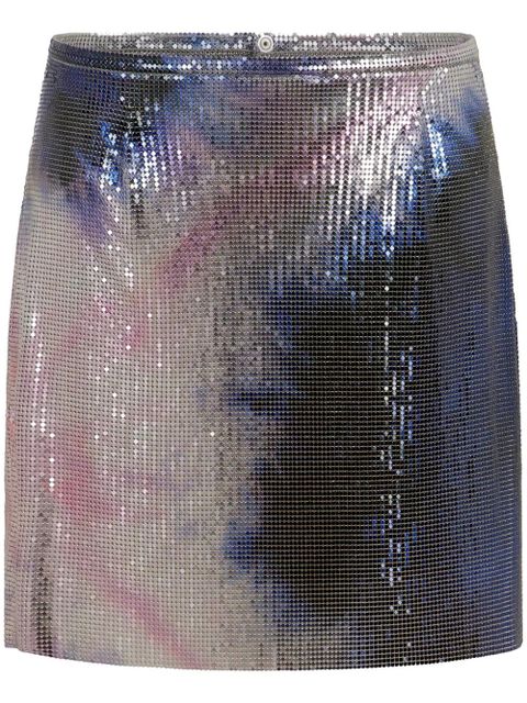 Rabanne mesh mini skirt - Blue - zdjęcie produktu nr 1