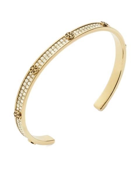 Tory Burch Icon pavé cuff bracelet - Gold