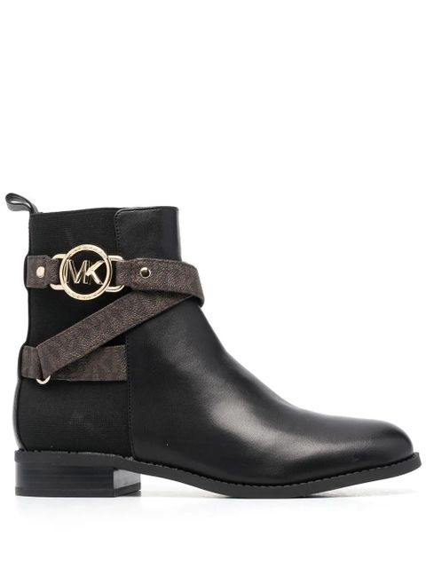 Michael Kors Rory logo-trim boots - Black - zdjęcie produktu nr 1