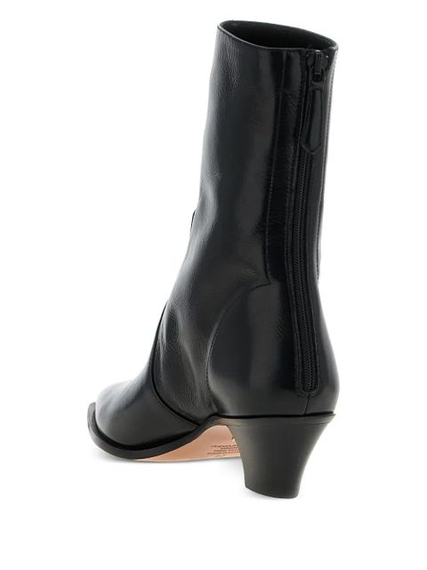 Aquazzura pointed-toe zip boots - Black