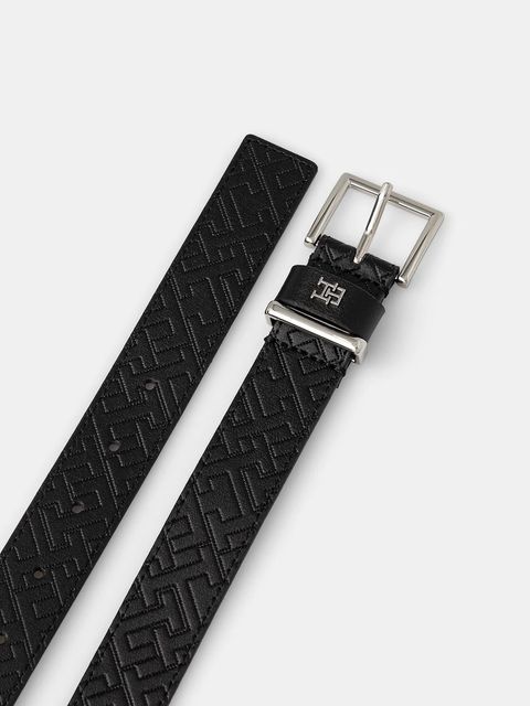 Tommy Hilfiger pasek skórzany damski kolor czarny AW0AW18110 - zdjęcie produktu nr 2