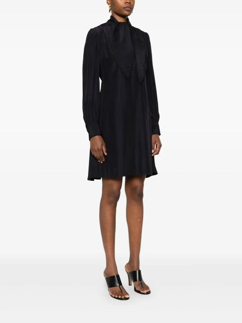 Lanvin draped mini dress - Blue