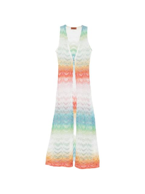 Missoni V-neck sleeveless tunic - White - zdjęcie produktu nr 1