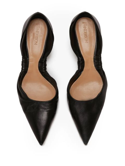JW Anderson knot-detail leather pumps - Black