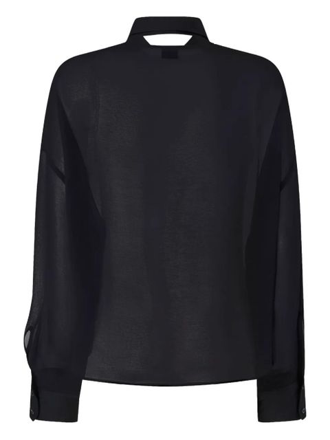 PINKO pleated-panel shirt - Black - zdjęcie produktu nr 2