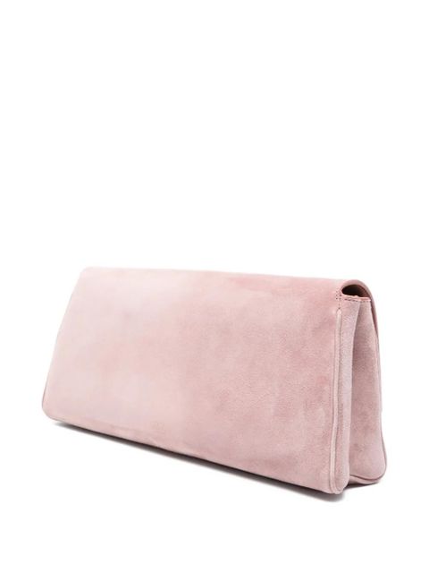 KHAITE Audrey lock clutch bag - Pink