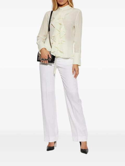 Alexander McQueen belt trousers - White - zdjęcie produktu nr 2