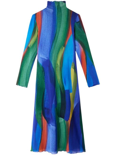 Sunnei Pennellata midi dress - Blue - zdjęcie produktu nr 1