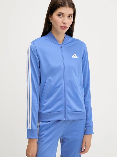 adidas dres Essentials 3-Stripes damski kolor niebieski JX0508
