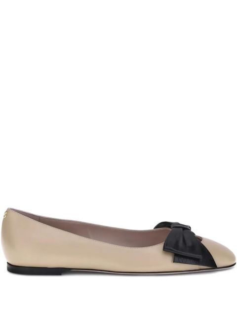 Valentino Garavani bow-embellished ballet flats - Neutrals - zdjęcie produktu nr 1