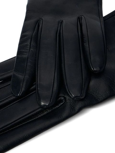Max Mara leather gloves - Black