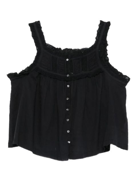 DÔEN Fidella cropped blouse - Black - zdjęcie produktu nr 1