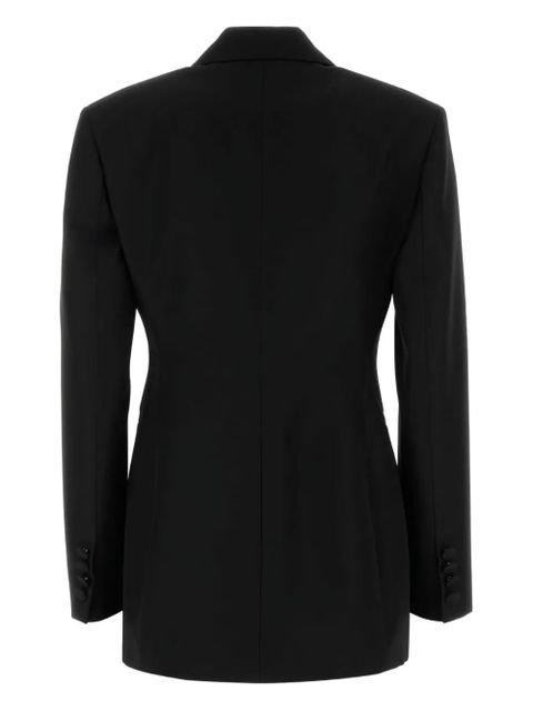 Blumarine rose-embellished wool blazer - Black - zdjęcie produktu nr 2