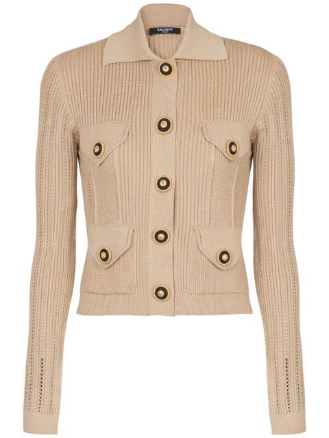 Balmain button-up cardigan - Neutrals - zdjęcie produktu nr 1