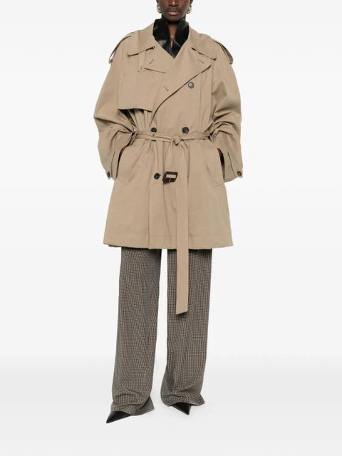 Balenciaga belted double-breasted trench coat - Neutrals - zdjęcie produktu nr 2