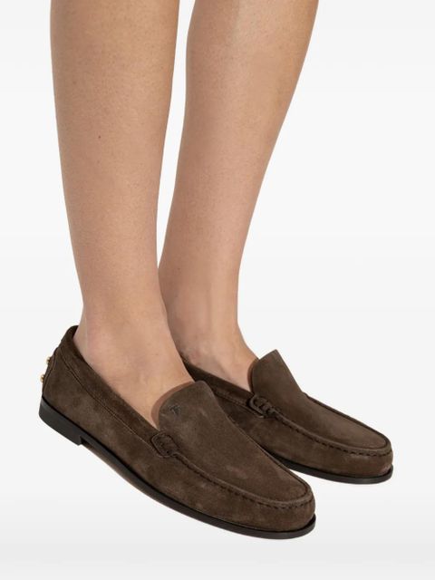 Tod's studded loafers - Brown