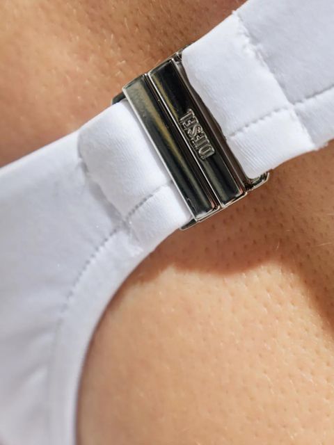 Diesel Cecilia-d-core logo band swimsuit - White