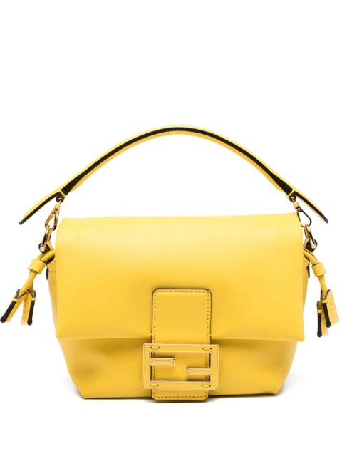 FENDI Mamma Baguette buckle strap clutch bag - Yellow - zdjęcie produktu nr 1