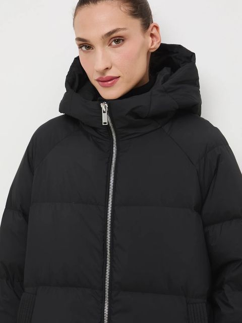 Medicine kurtka puchowa damska kolor czarny zimowa oversize