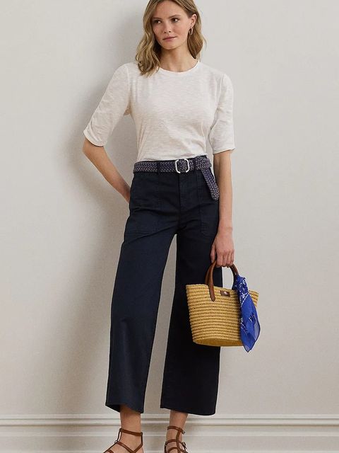 Lauren Ralph Lauren t-shirt bawełniany damski kolor biały 200971080