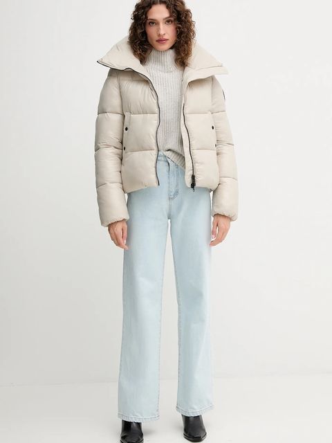 Mos Mosh sweter wełniany damski kolor szary z golfem 165750 - zdjęcie produktu nr 2