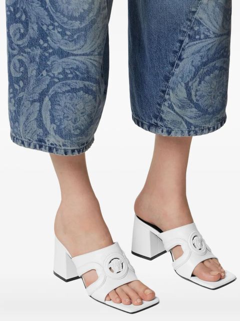 Versace 70mm Medusa '95 mules - White