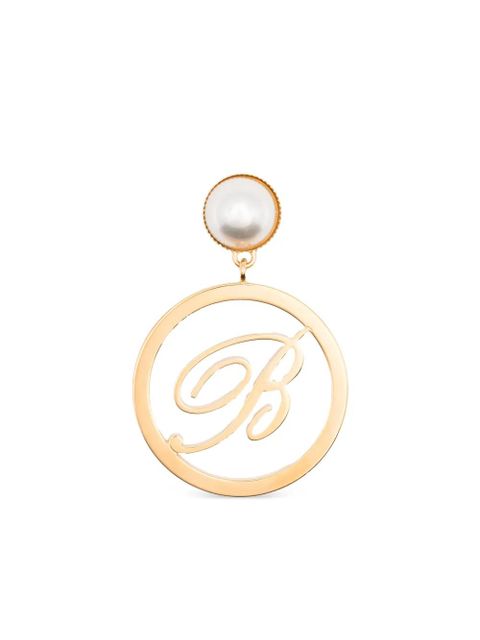Blumarine faux-pearl logo earrings - Gold - zdjęcie produktu nr 1