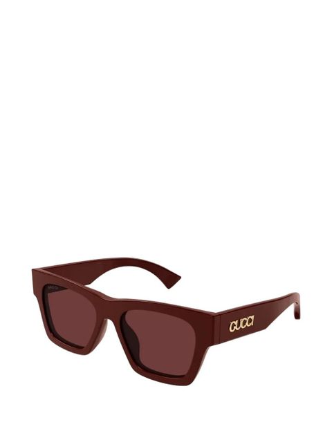 Gucci square-frame sunglasses - Red - zdjęcie produktu nr 2