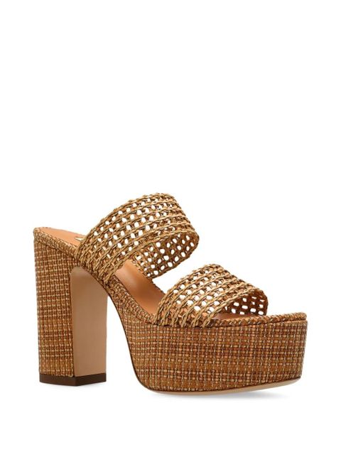Casadei 120mm woven-platform sandals - Neutrals - zdjęcie produktu nr 2