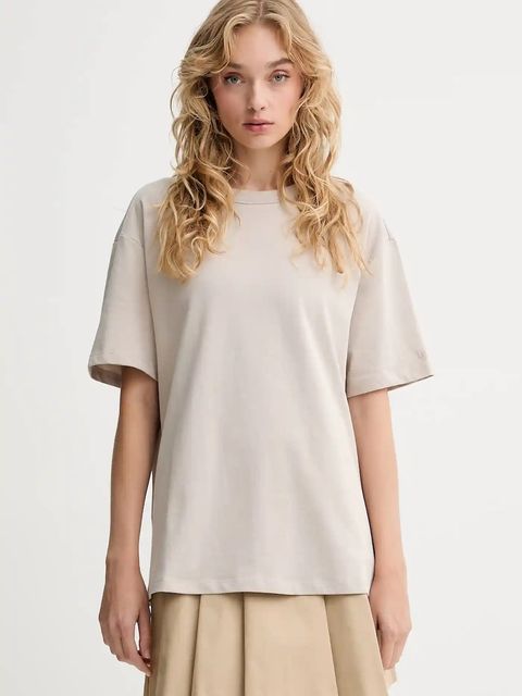 Levi's t-shirt bawełniany damski kolor beżowy 001HI