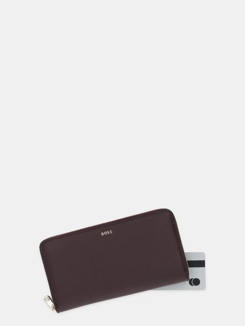 BOSS portfel skórzany damski kolor bordowy 50548208 - zdjęcie produktu nr 2