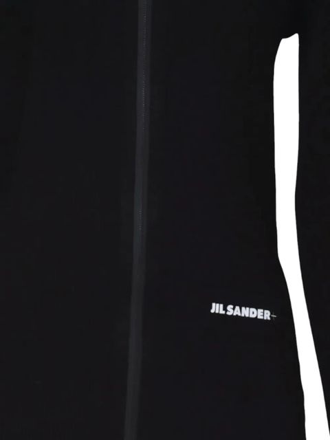 Jil Sander logo-print hoodie - Black