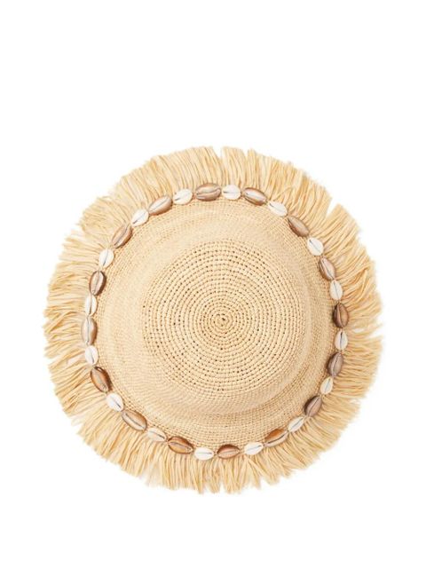 Alanui Chasing The Shadows fringed-trim hat - Neutrals - zdjęcie produktu nr 2