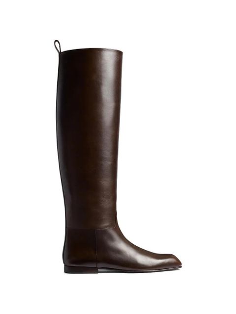 KHAITE Colt pull-tab boots - Brown - zdjęcie produktu nr 1